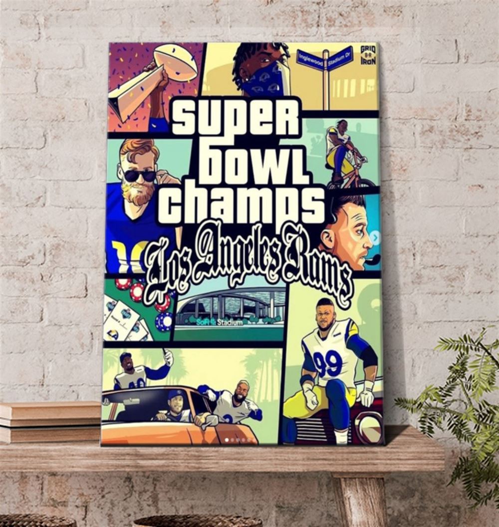 La Rams Super Bowl Champions 2022 Canvas