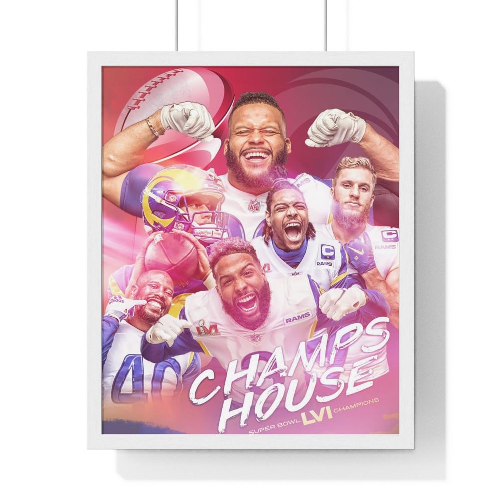 La Rams Super Bowl Lvi Champions Canvas Home Decor