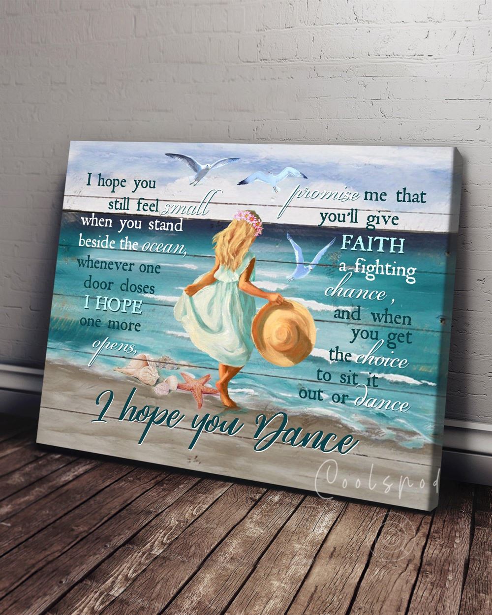 Little Girl I Hope You Dance Wall Art Canvas