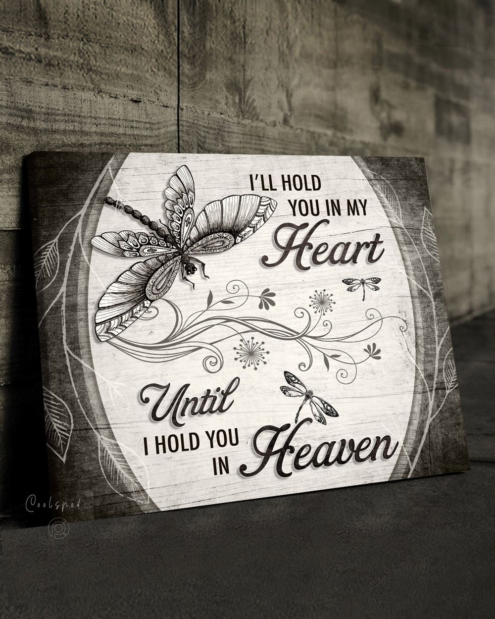 Memorial Gift Canvas Art Ill Hold You In My Heart Top 5 Benicee