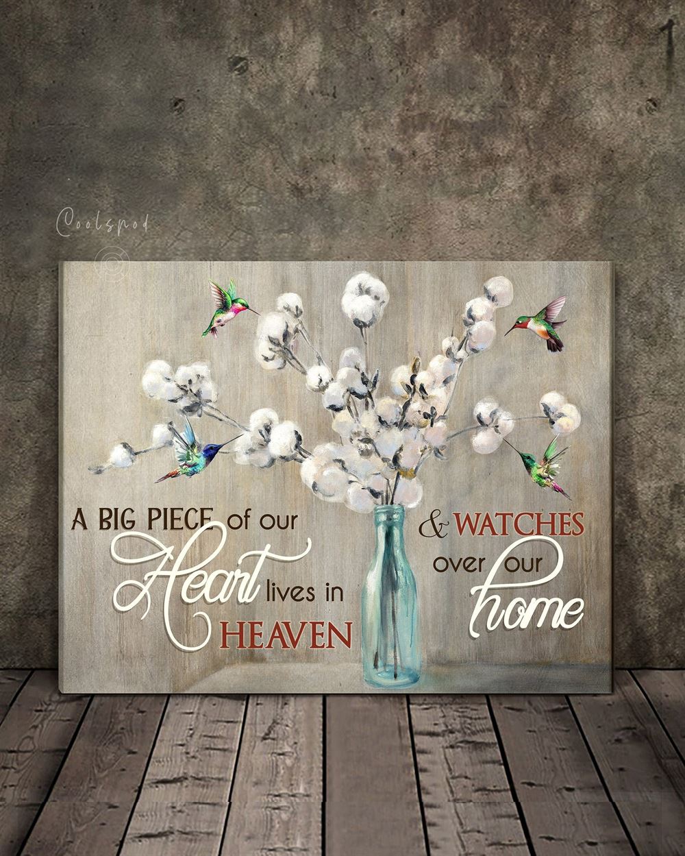 Memorial Gift Top 5 Wall Art Canvas A Big Piece Of Our Heart