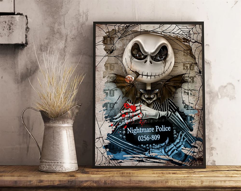 Nightmare Before Christmas Movie Halloween Poster Wall Art Decor