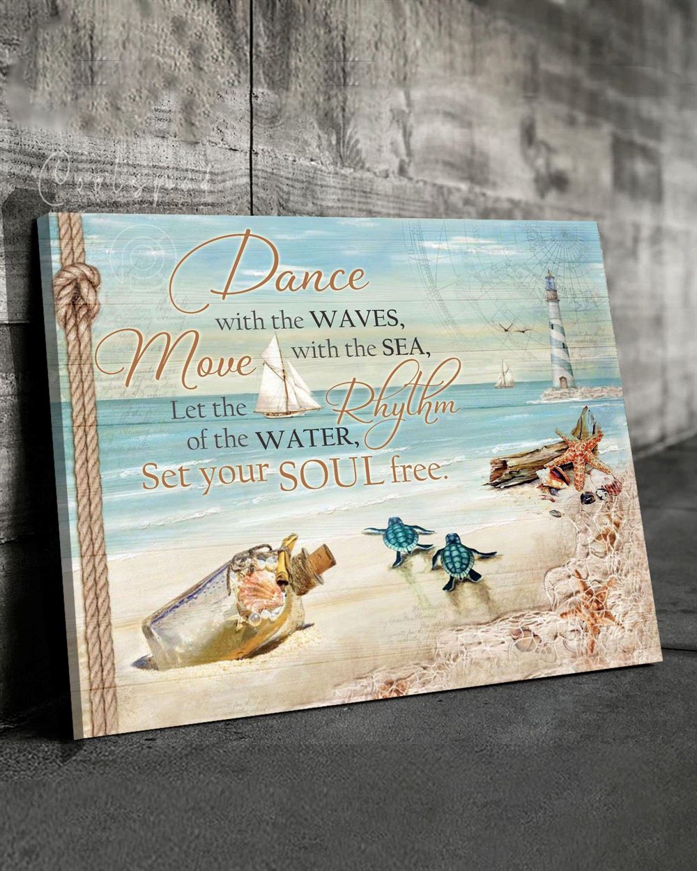 Ocean Dance With The Waves Wall Art Canvas