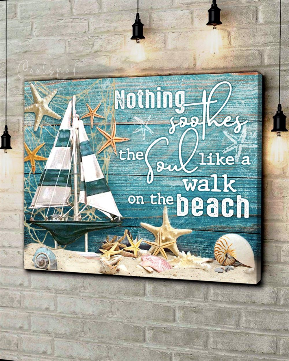 Ocean Nothing Soothes The Soul Wall Art Canvas