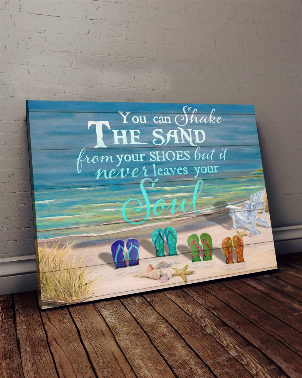 Ocean Shake The Sand Op Wall Art Canvas