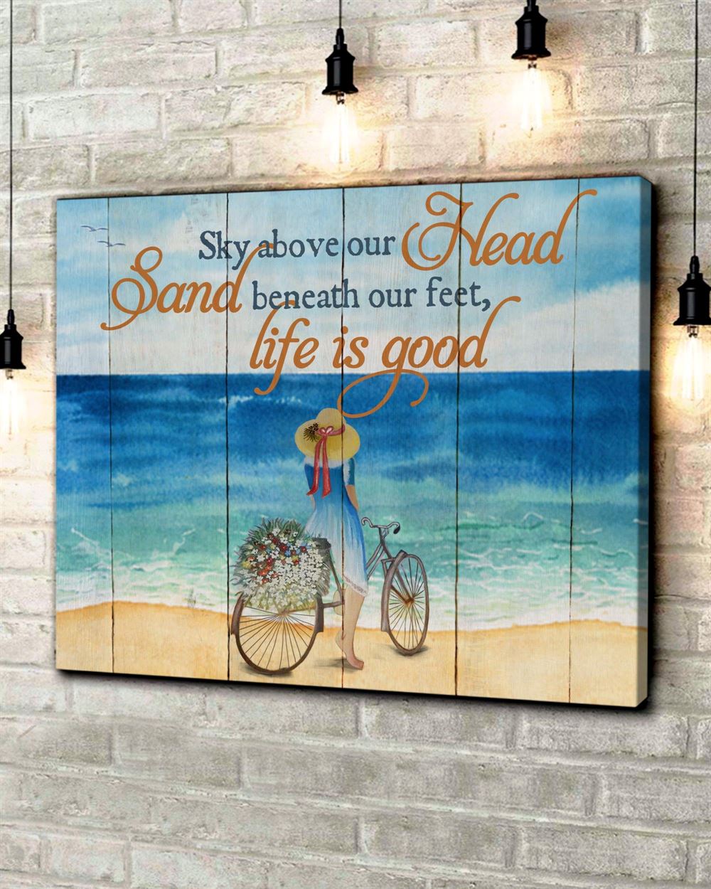 Ocean Sky Above Our Head Wall Art Canvas