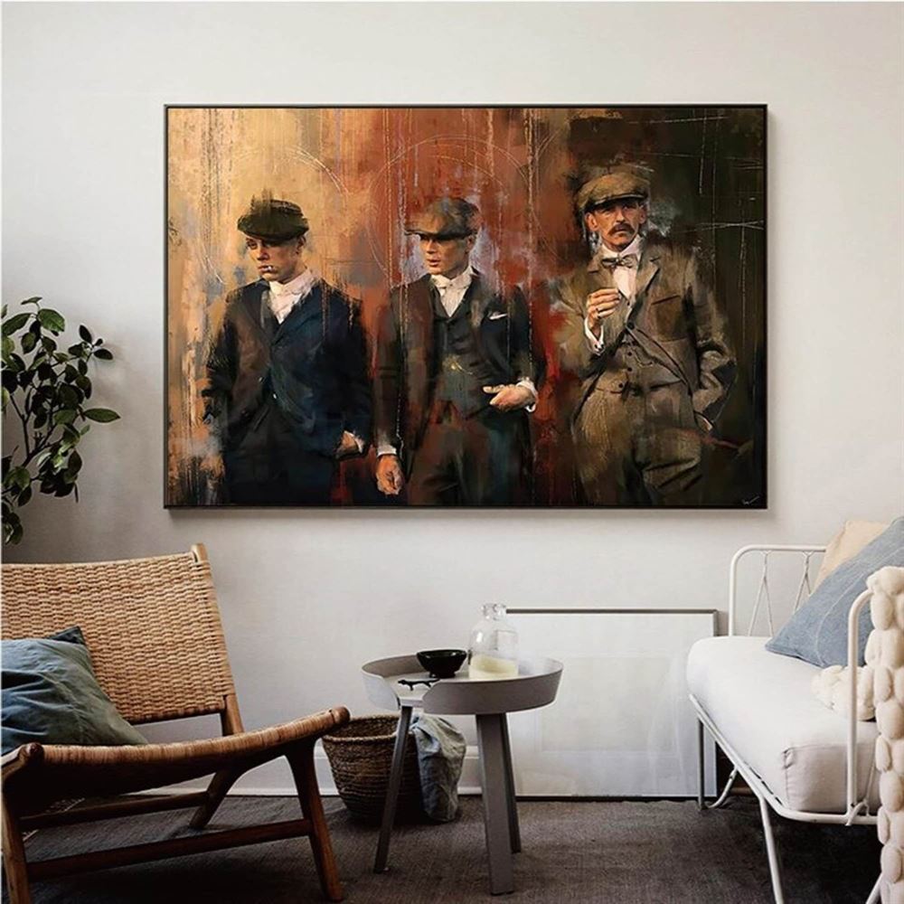 Peaky Blinders Graffiti Art Paintings Print Canvas