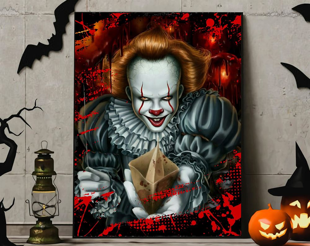 Pennywise Movie It Halloween Poster Wall Art Decor