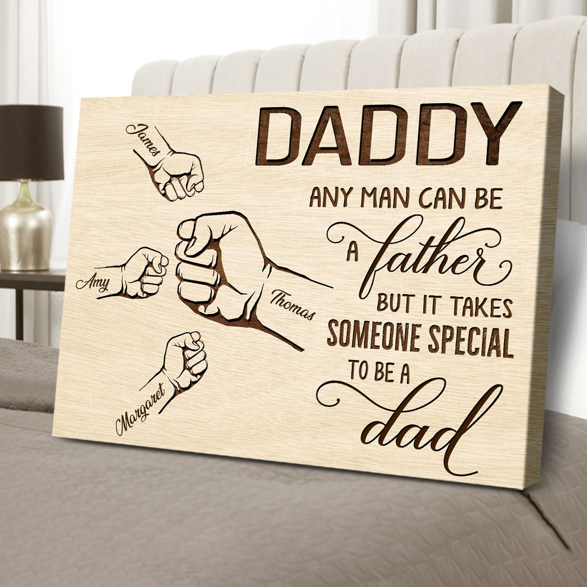 Personalized Daddy Canvas It Takes Someone Special To Be A Dad Canvas Wall Art Dad Birthday Gifts Fa