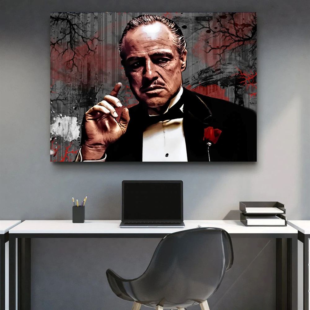 Personalized Godfather Canvas For Godfather Landscape Wall Art For Living Room Wall Art