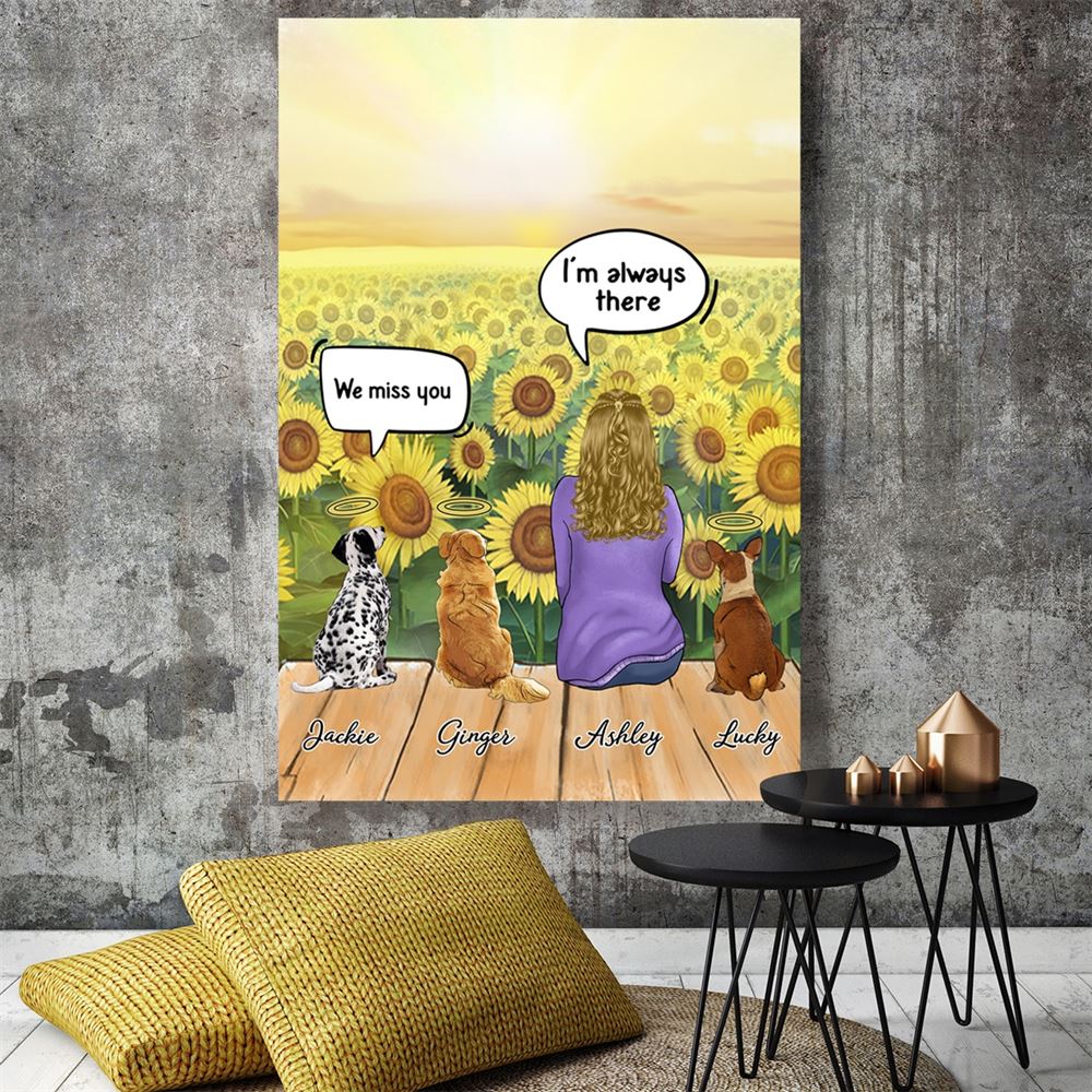 Personalized I Still Talk About You Custom Canvasposter Custom Gift For Dog Lovers Memorial Gift