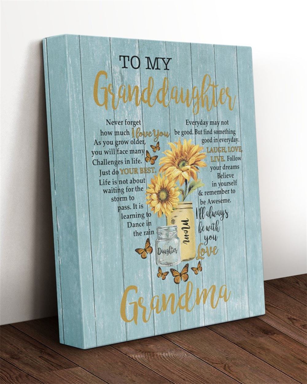 Personalized To My Granddaughter Never Forget How Much I Love You I Will Always Be With You Gift Fro