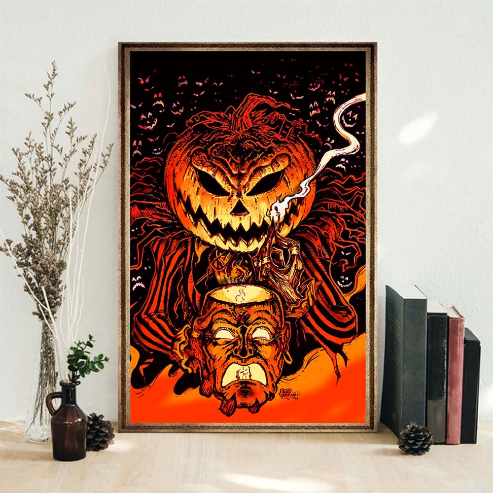 Pumpkin King Halloween Poster Wall Art Decor