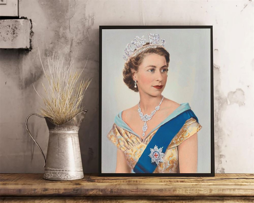 Queen Elizabeth Art Poster