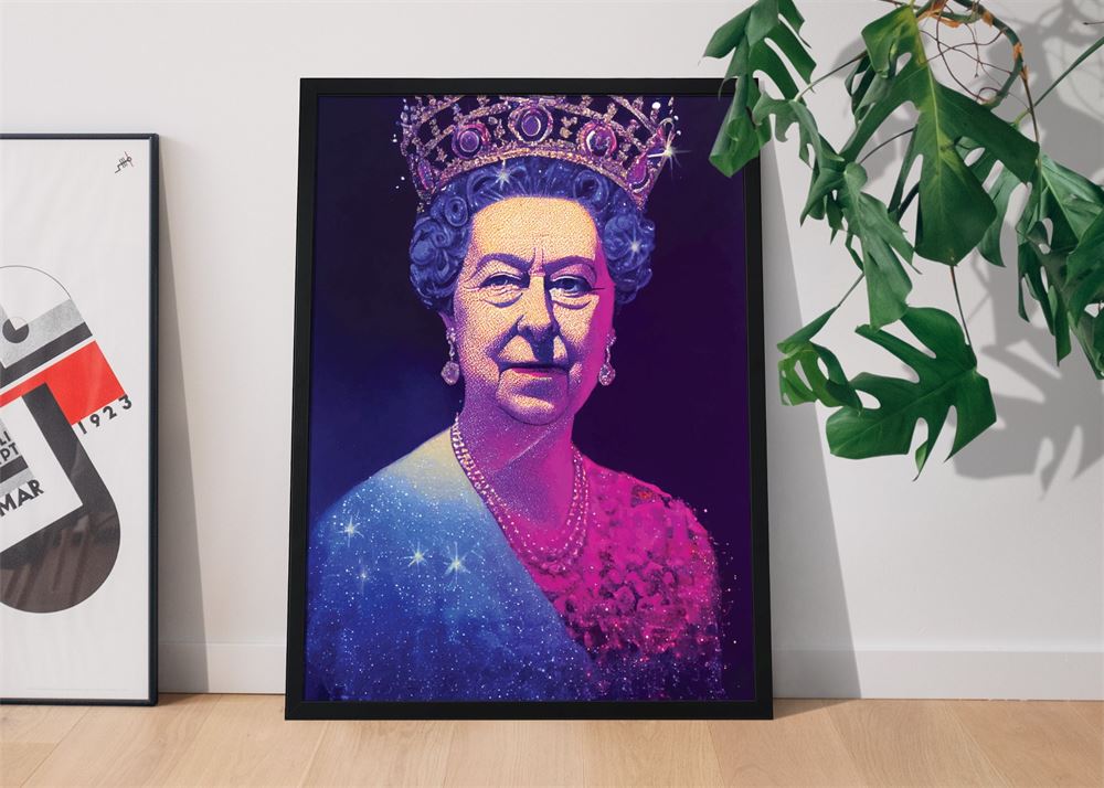 Queen Elizabeth Ii Galaxy Poster