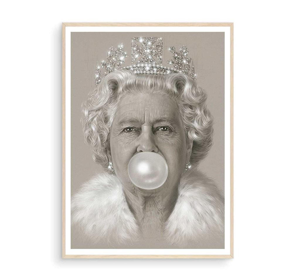 Queen Elizabeth Poster Decor