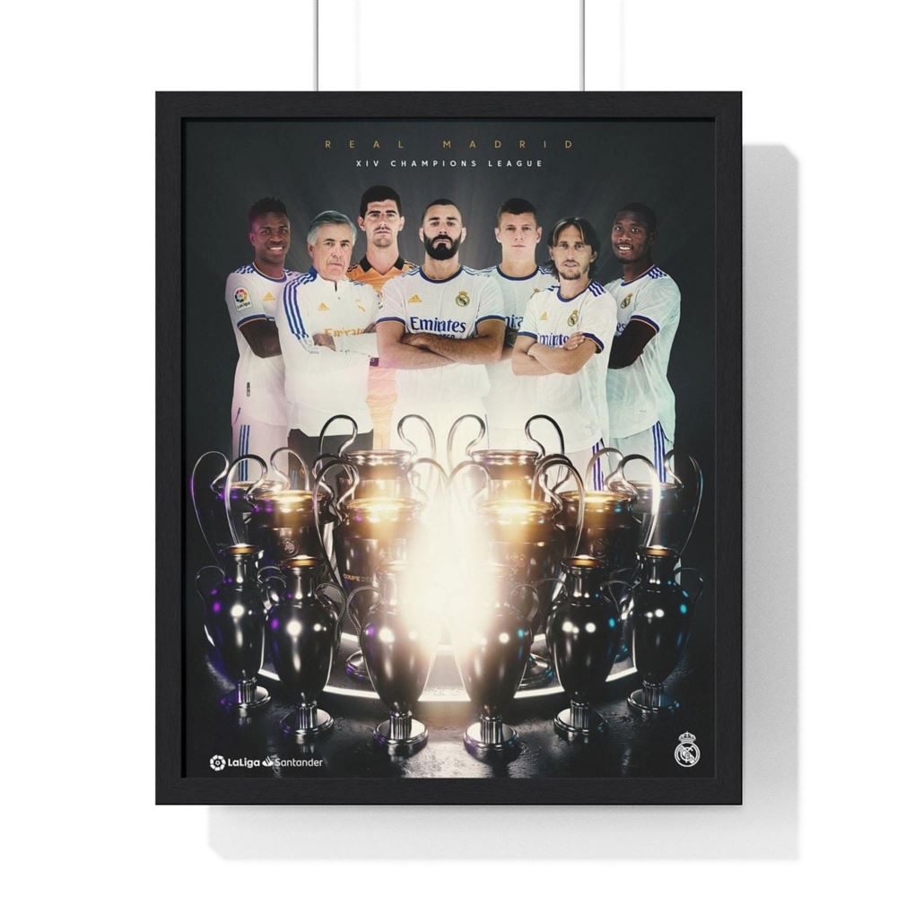 Real Madrid La Decimocuarta Champions League Poster