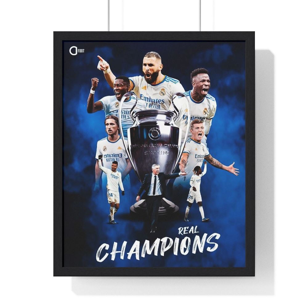 Real Madrid Winners Champions League 2021 2022 Canvas