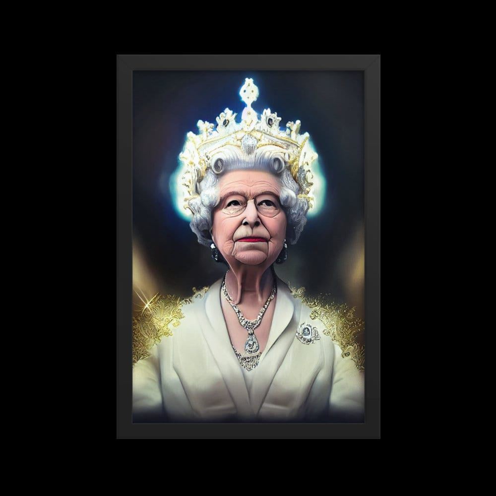 Rip Queen Elizabeth Poster Of England