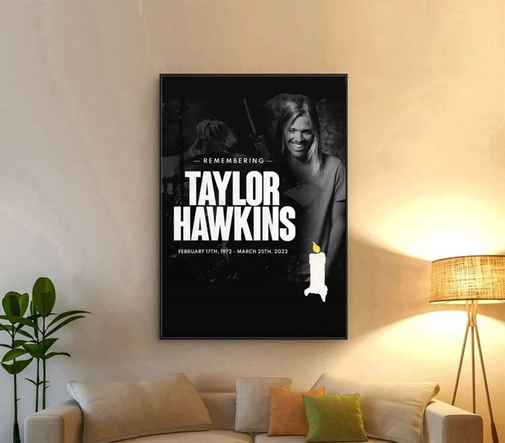 Rip Taylor Hawkins Drummer Foo Fighters Band Poster