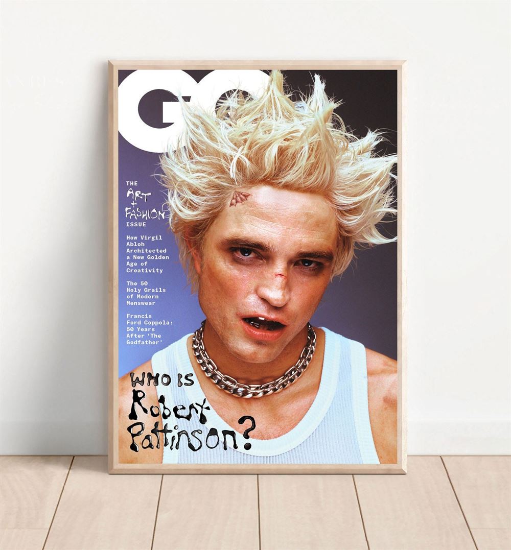 Robert Pattinson Gq Magazine Canvas Wall Art