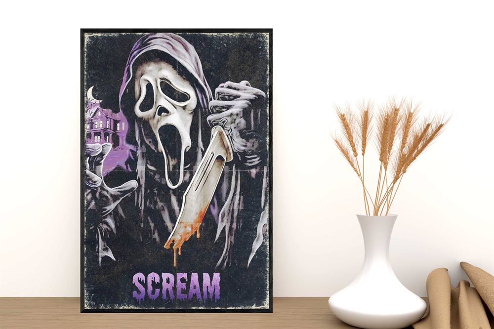 Scream Movie Halloween Poster Wall Art Decor-trungten-qy0zq