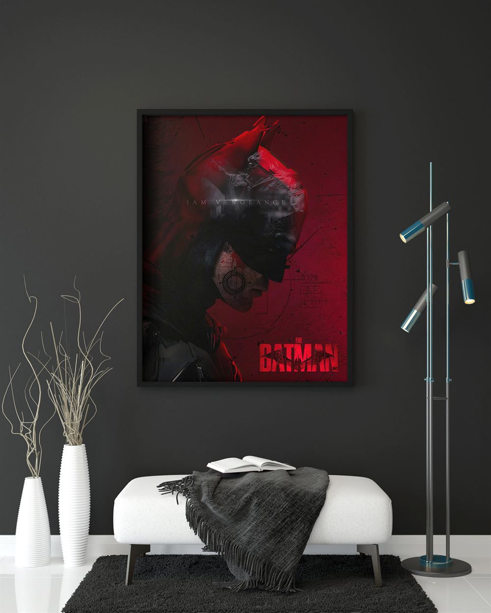 The Batman 2022 Robert Pattinson Wall Art