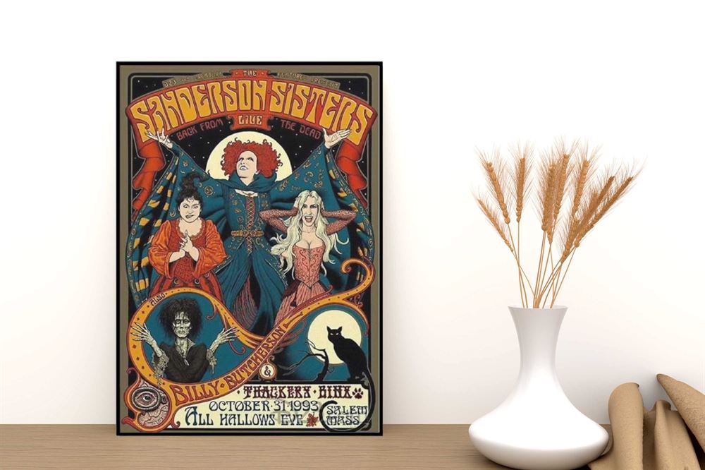 The Sanderson Sisters Halloween Poster Wall Art Decor