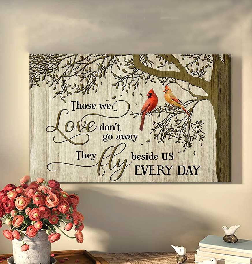 Those We Love Cardinal Wall Art Canvas