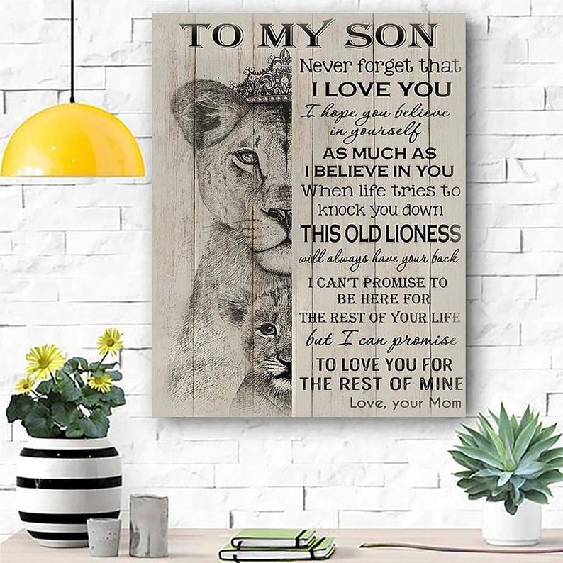 To My Son Canvas