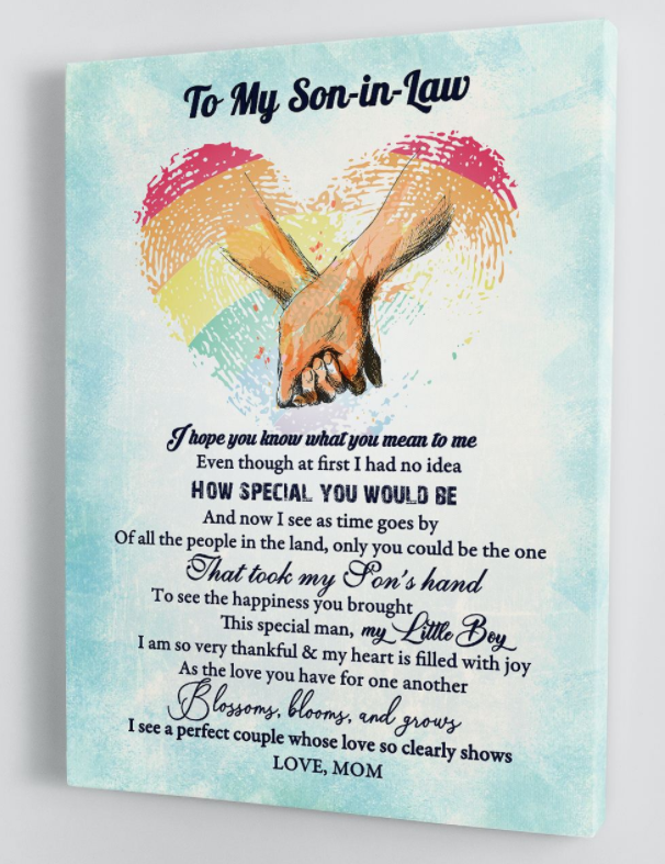 To My Son-in-law - Lgbt Version - Framed Canvas Gift Ms085