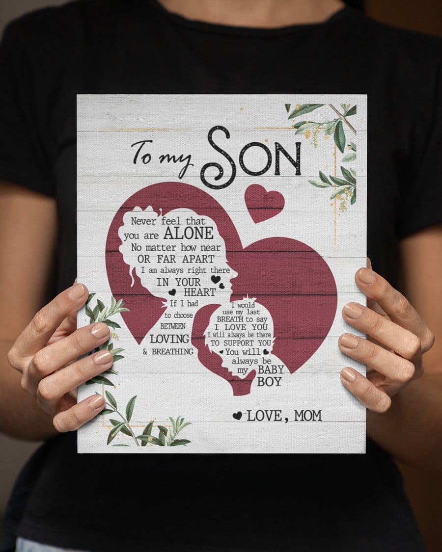 To My Son Nghl Canvas Gallery Wrapped Canvas