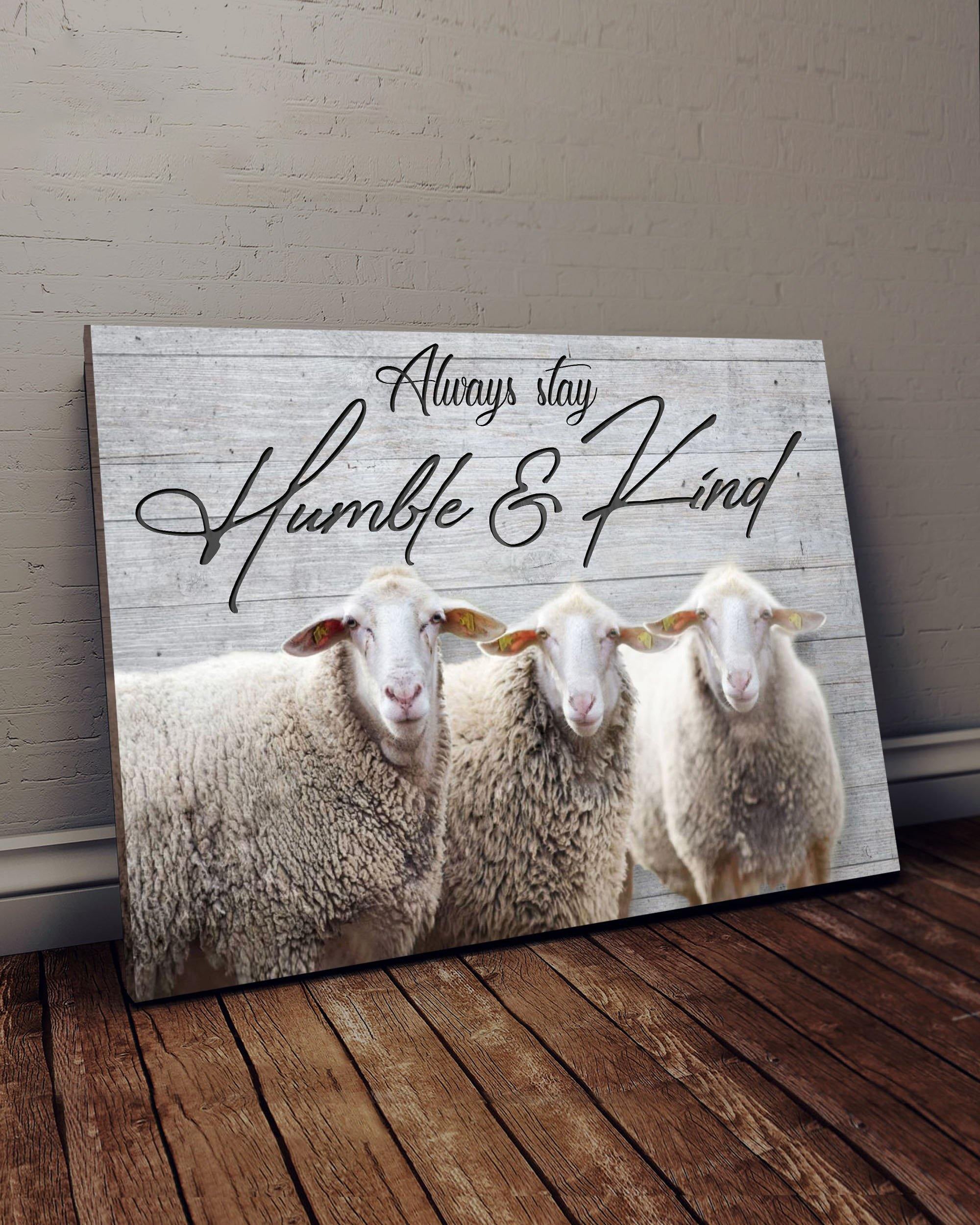 Top 10 Farm Wall Art Canvas - Sheep Always Stay Humble Kind