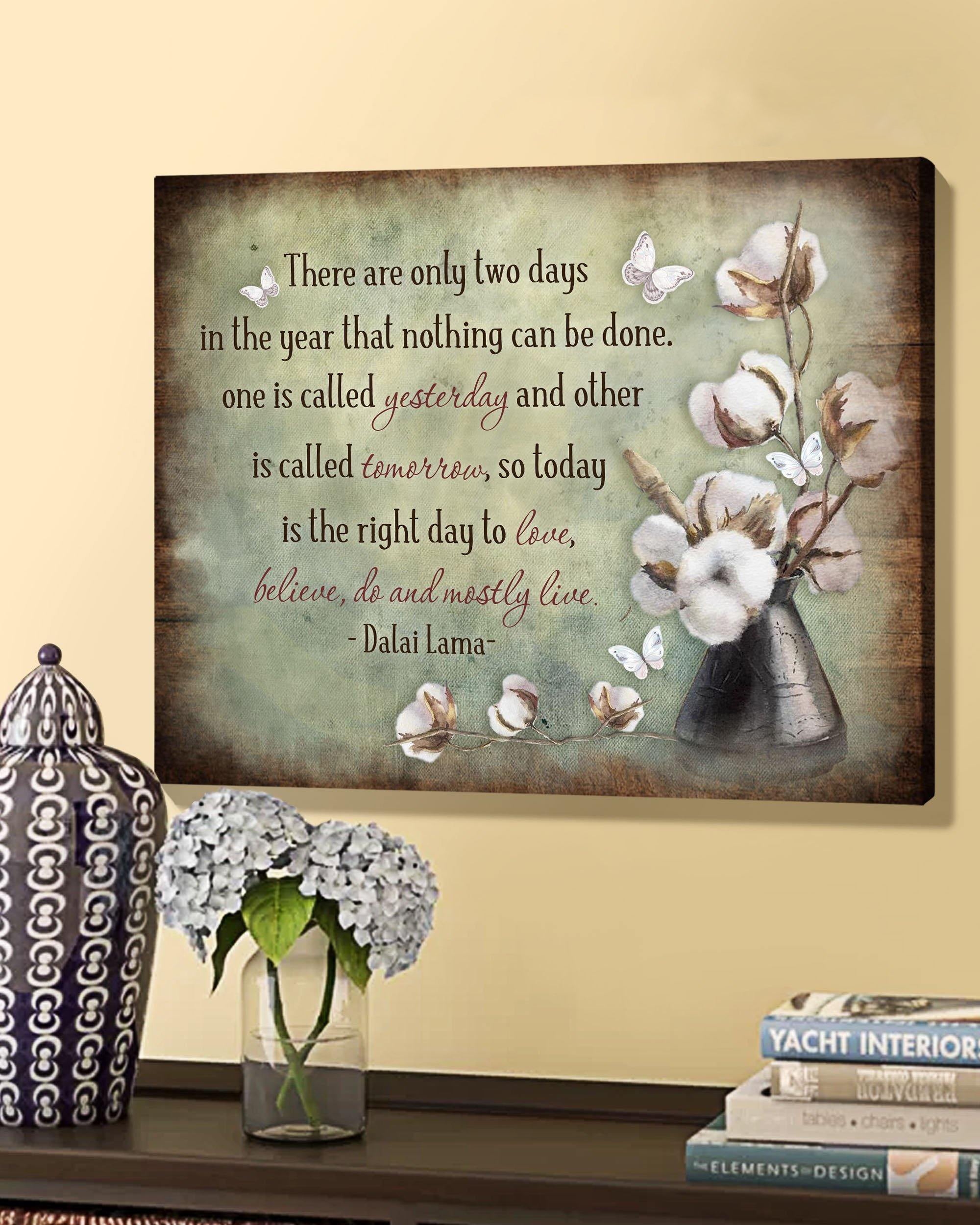 Top 10 Hippie Wall Art Canvas - Cotton Flower There Are Only Two Days