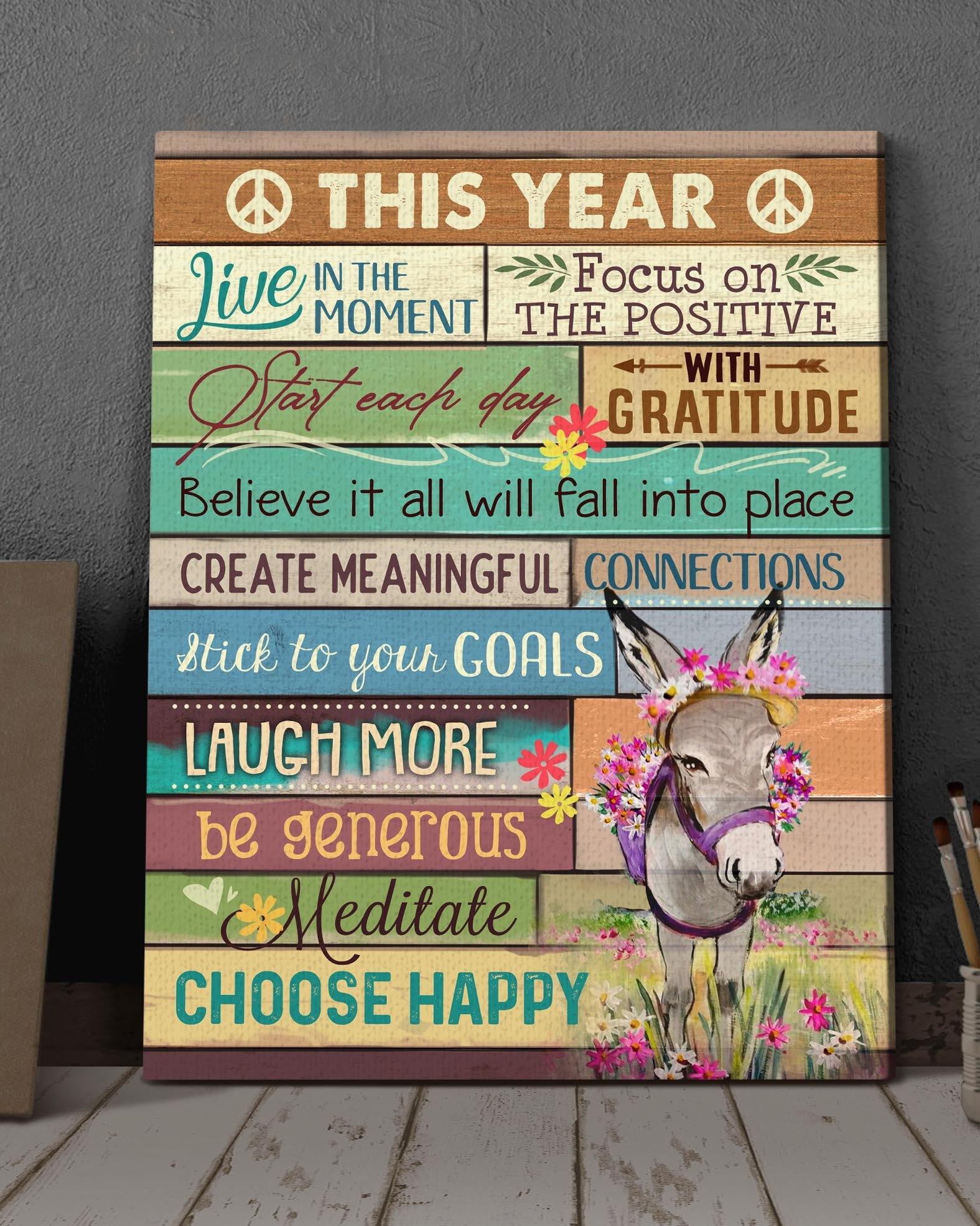 Top 3 Animal Canvas Decor - This Year Wall Art Canvas Donkey