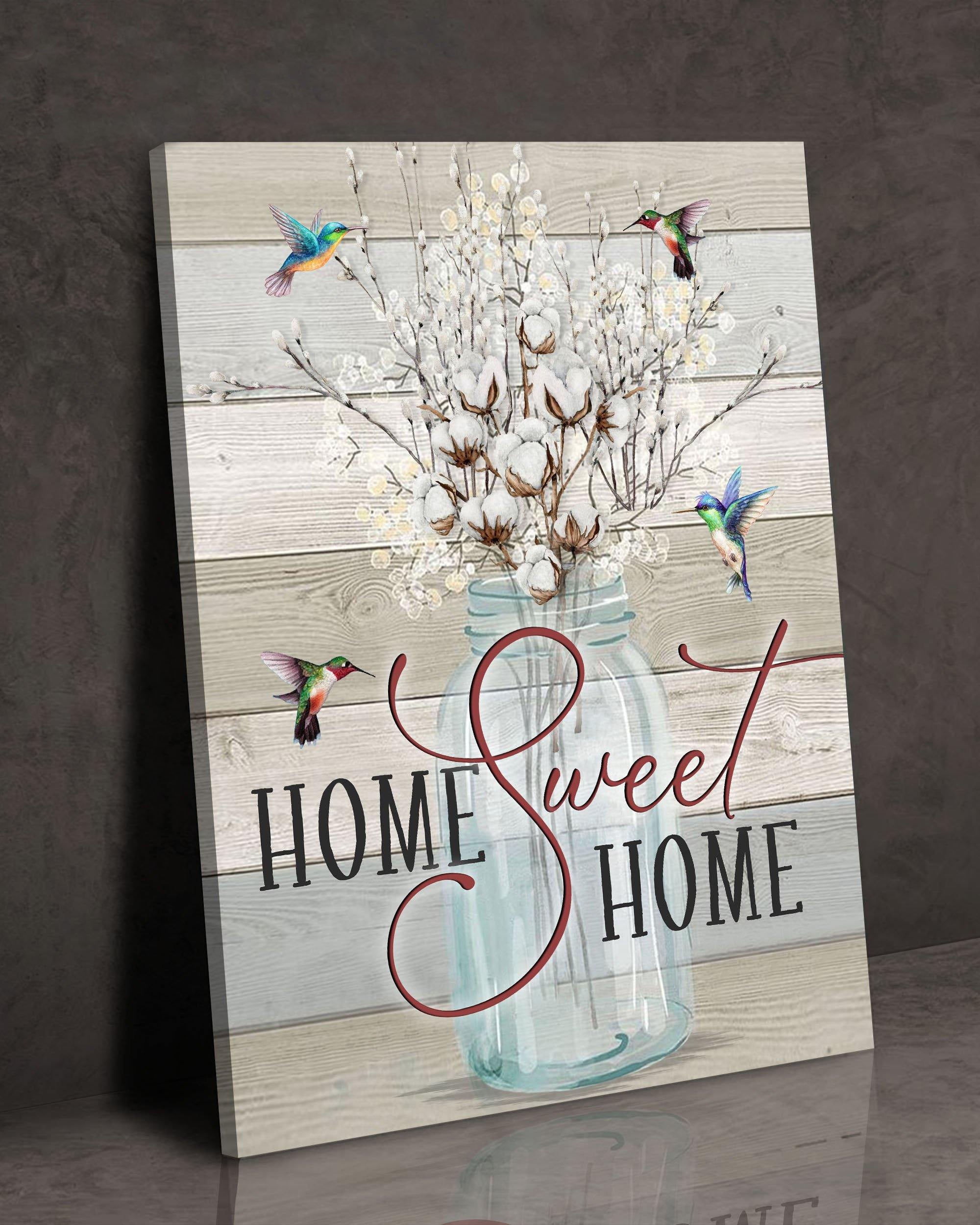 Top 3 Canvas Decor - Home Sweet Home Wall Art Canvas Rustic