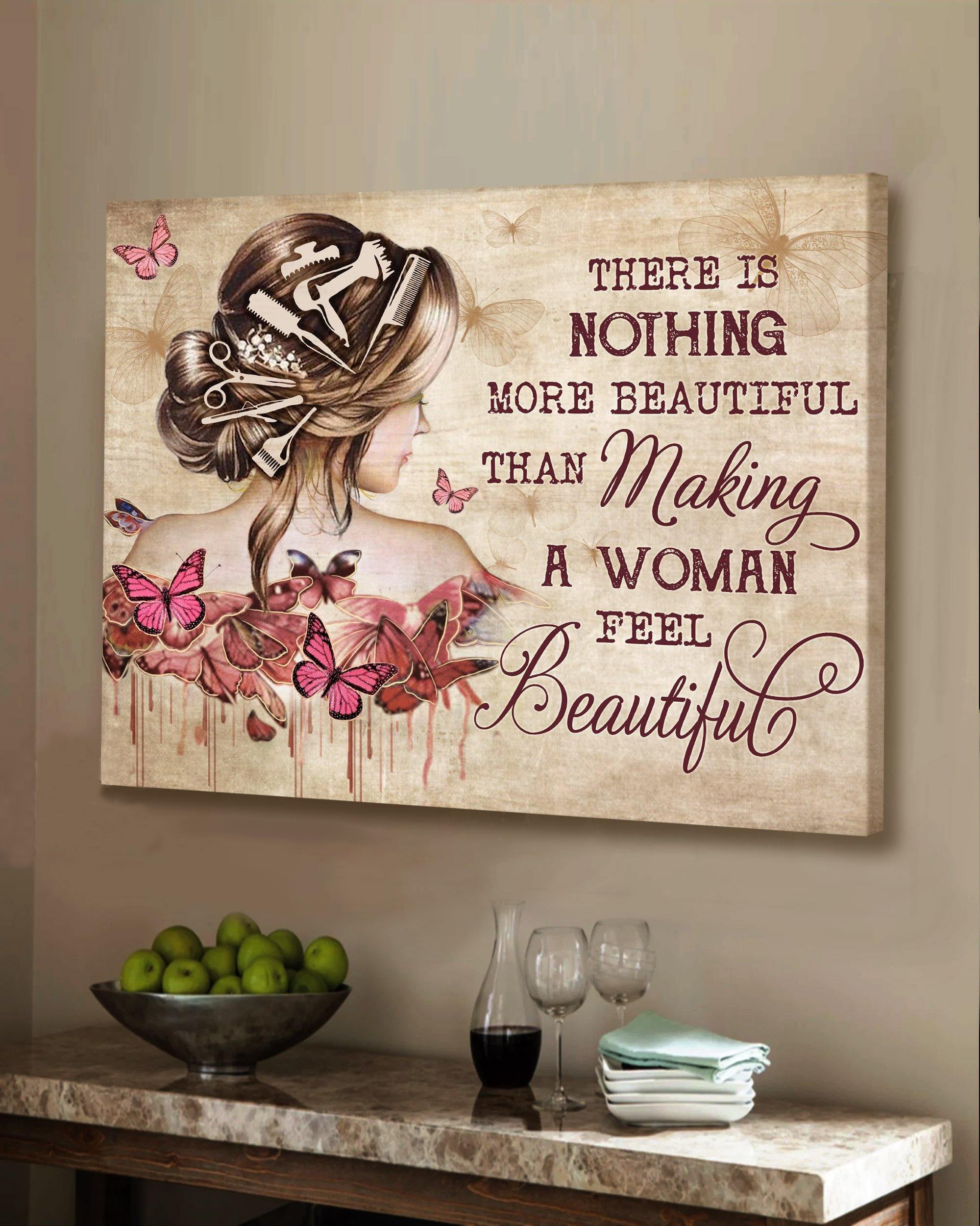 Top 3 Hair Salon Decor - Making A Woman Feel Beautiful Wall Art Canvas