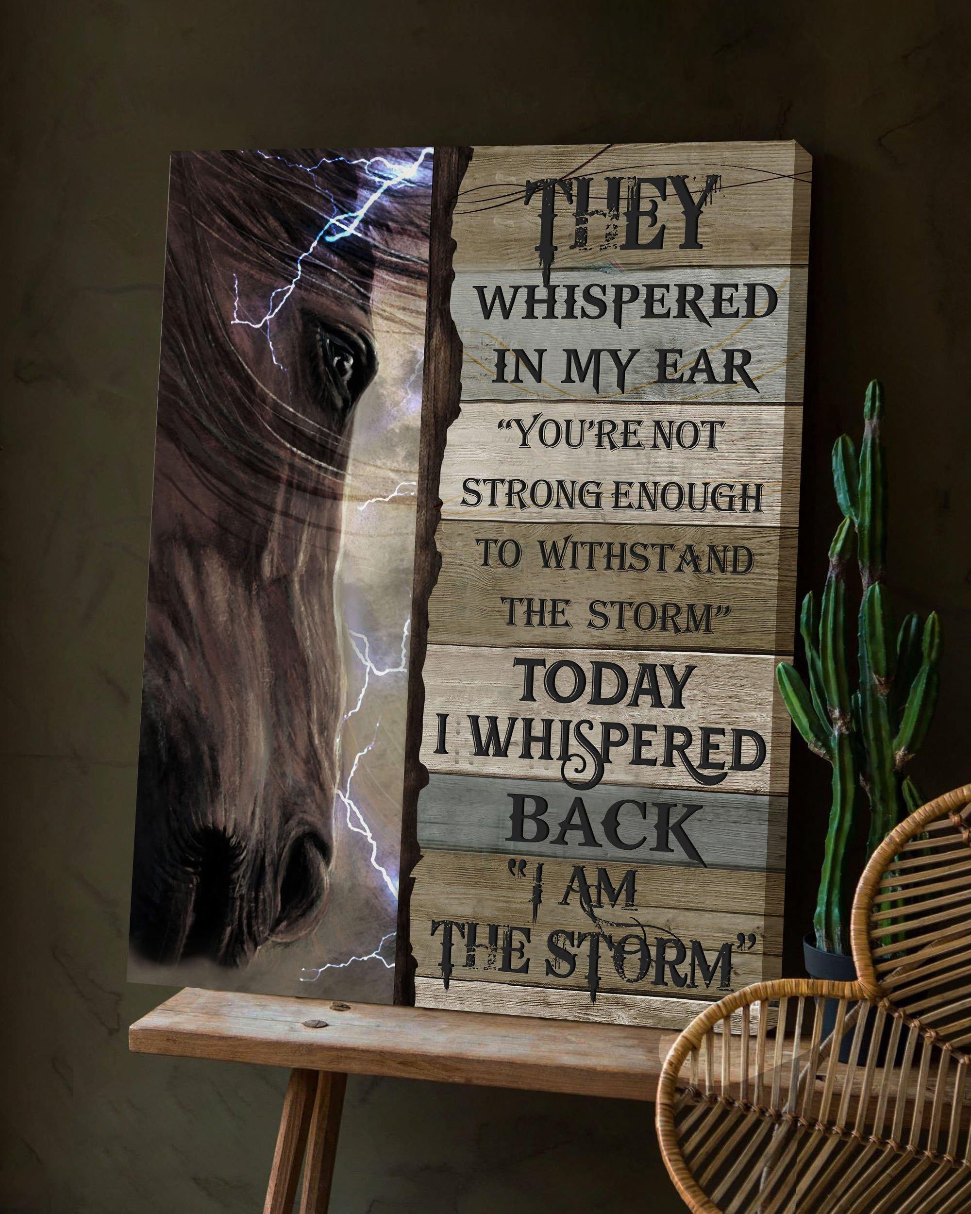 Top 3 Horse Canvas Decor - I Am The Storm Wall Art Canvas