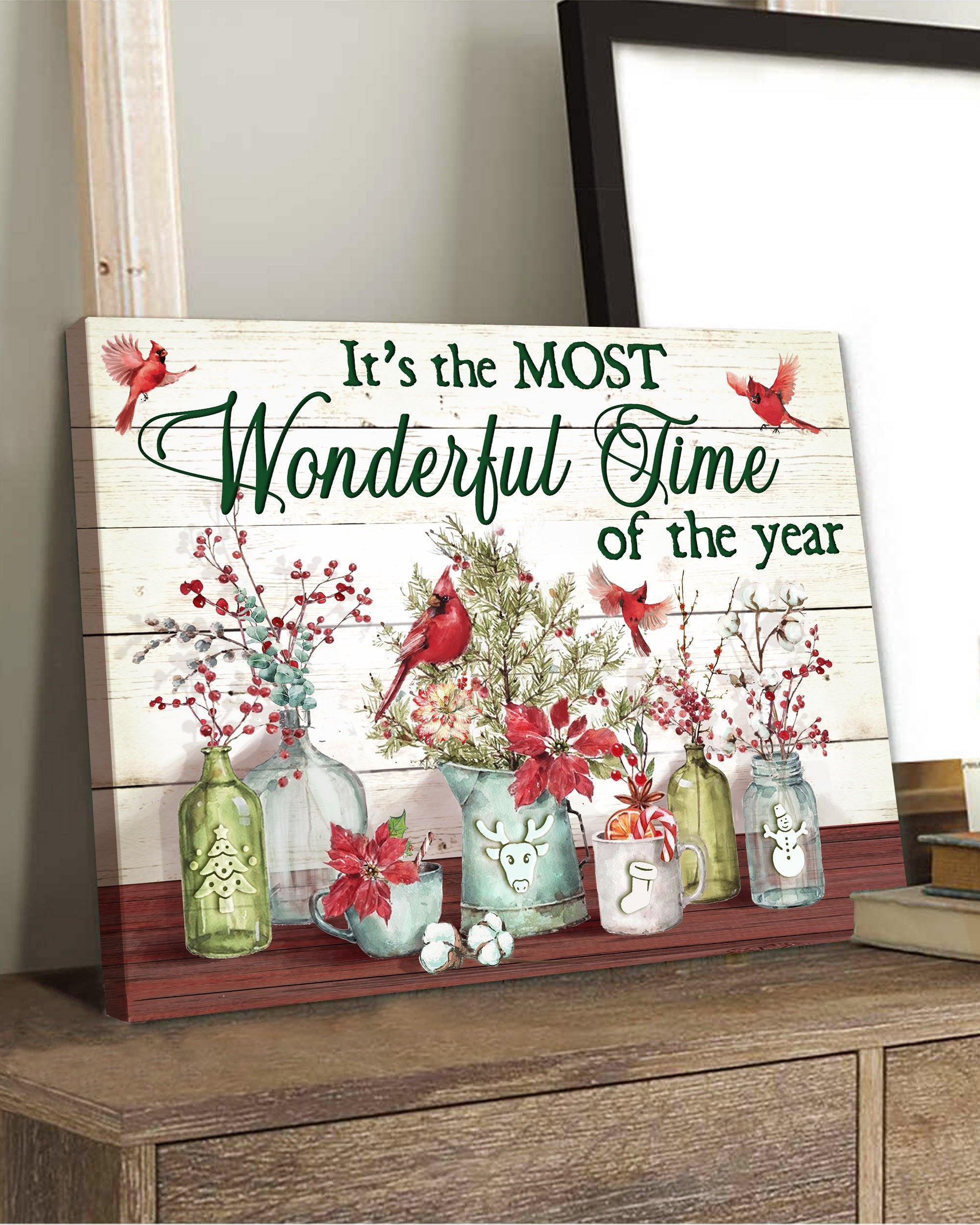 Top 5 Christmas Gift Canvas Decor - Its The Most Wonderful Time Of The Year