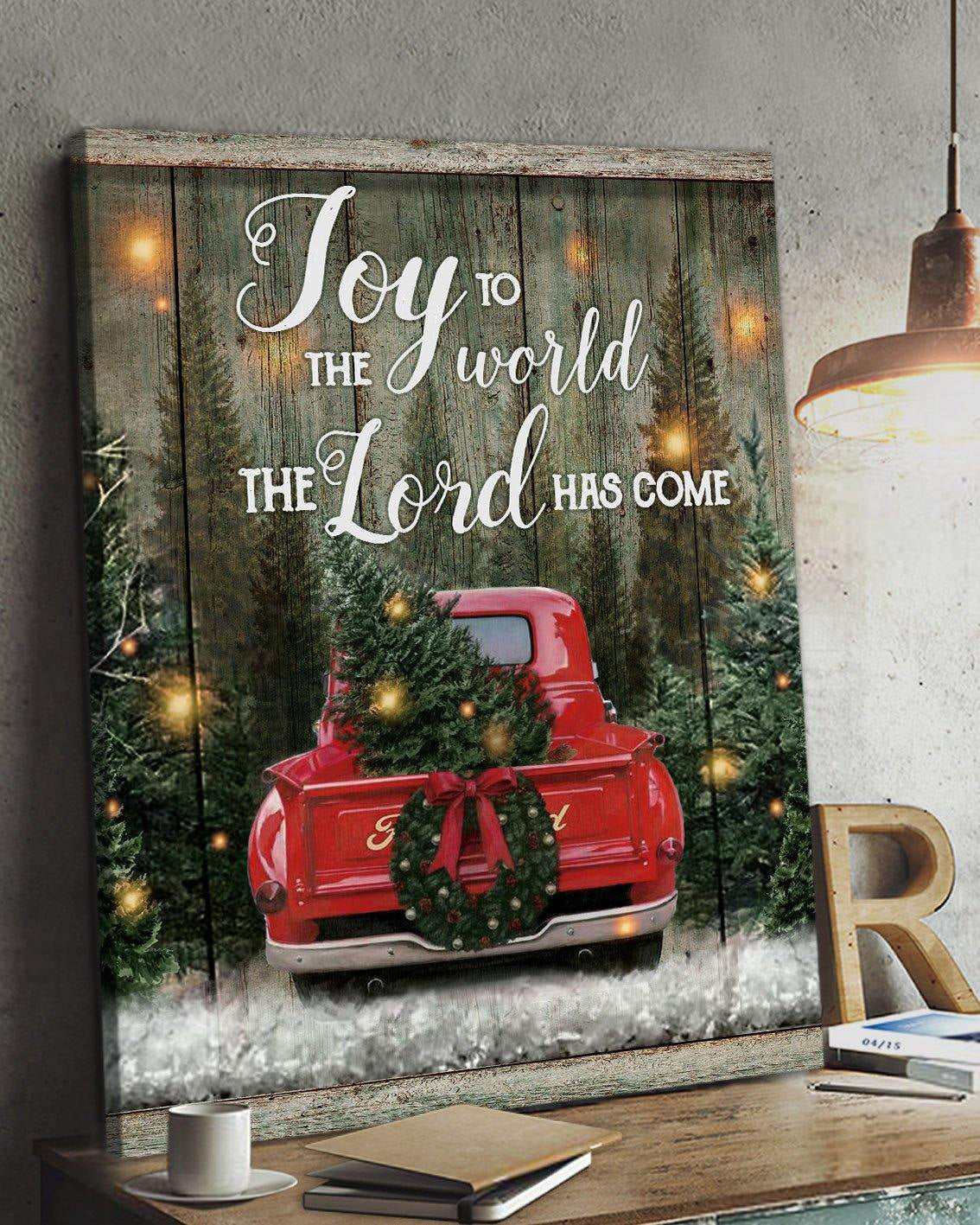 Top 5 Christmas Gift Wall Art Canvas - Joy To The World