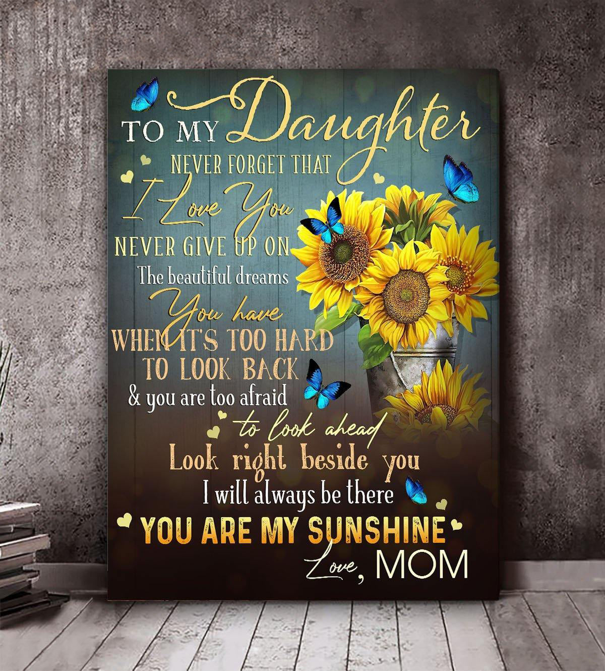 Top 5 Family Daughter Gift Canvas - My Sunshine