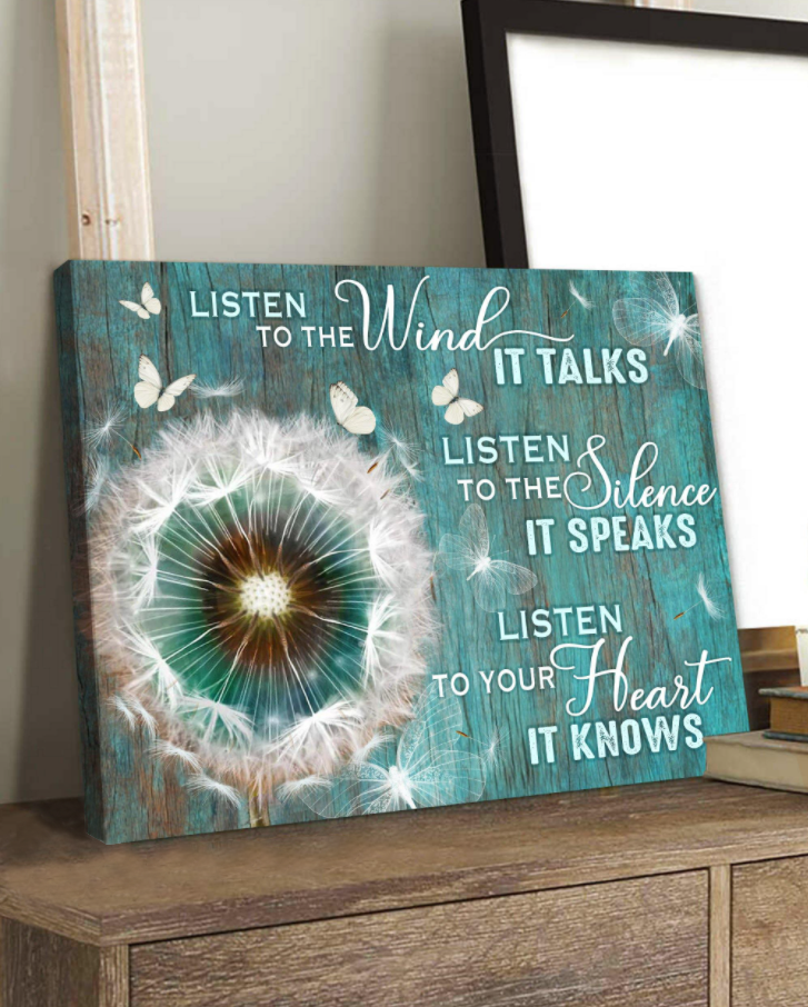 Top 5 Hippie Style Wall Art Canvas - Wind Silence Heart