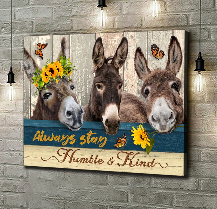 Top 7 Beautiful Donkey Butterfly Canvases Wall Art Wall Decor Humble And Kind