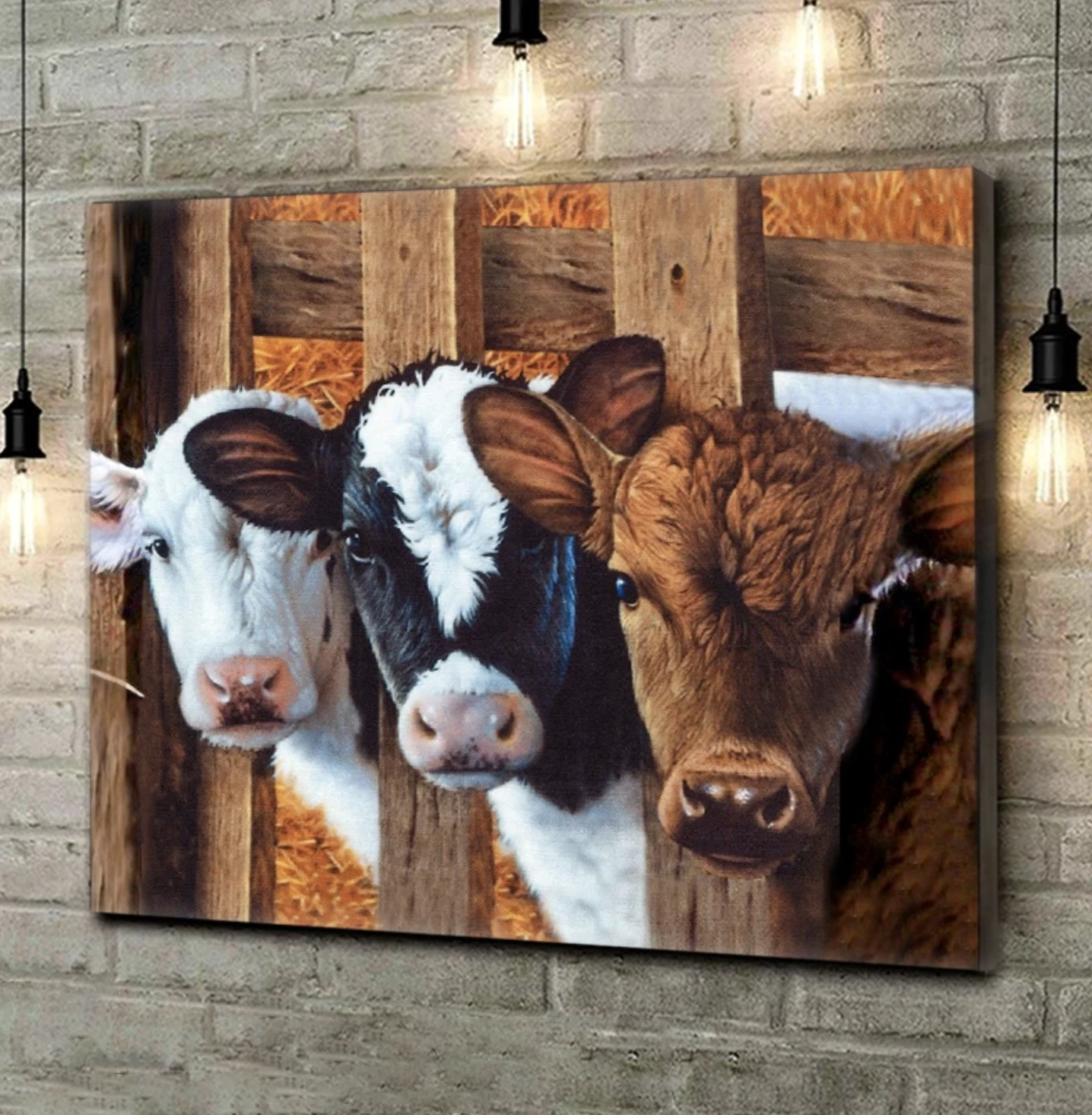 Top 7 Gorgeous Cows Canvases Farmhouse Wall Art Wall Decor