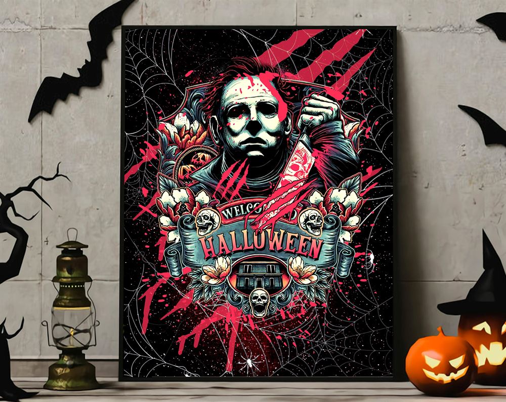 Welcome To Haddonfield Halloween Poster Wall Art Decor-trungten-ixlcr