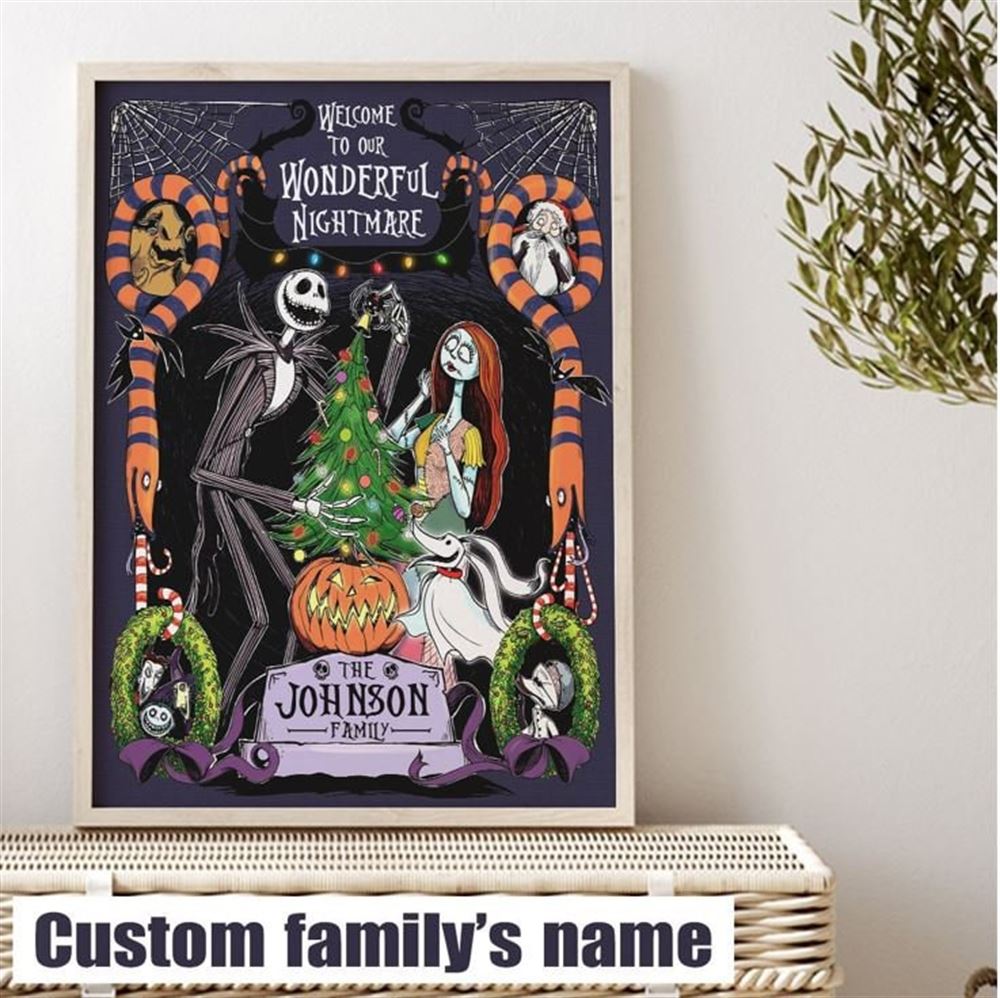 Welcome To Our Wonderful Nightmare Halloween Poster Wall Art Decor