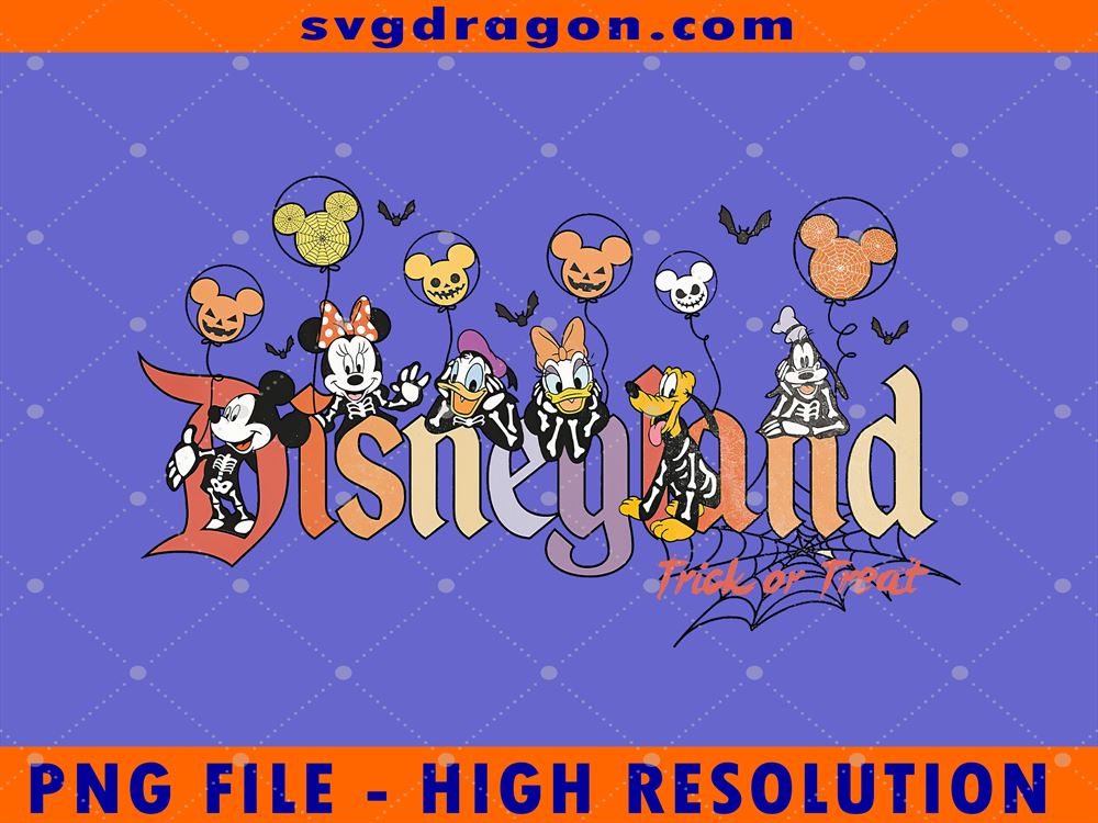 Disney Trick Or Treat, Sublimation Designs Downloads, Png Instant