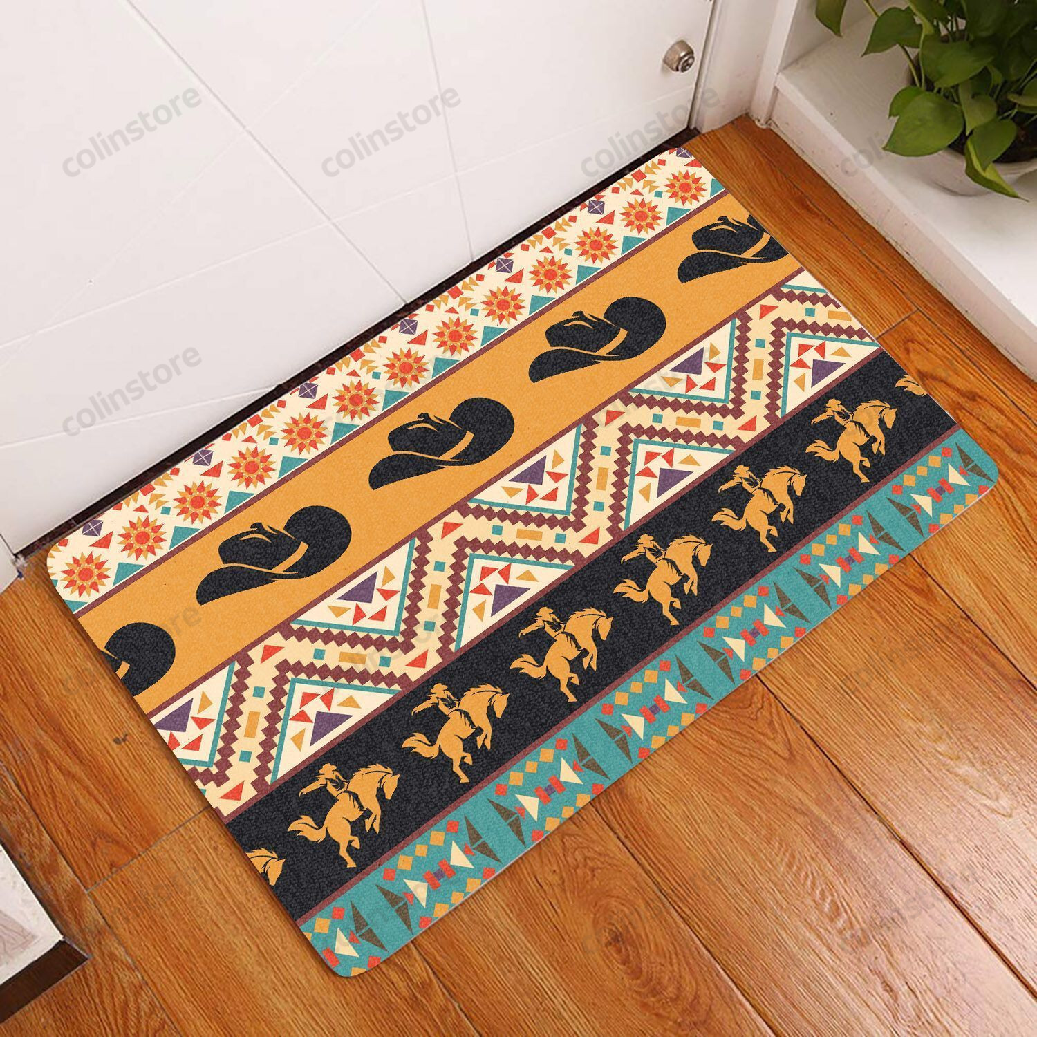 Amazing Cowboy Doormat Welcome Mat