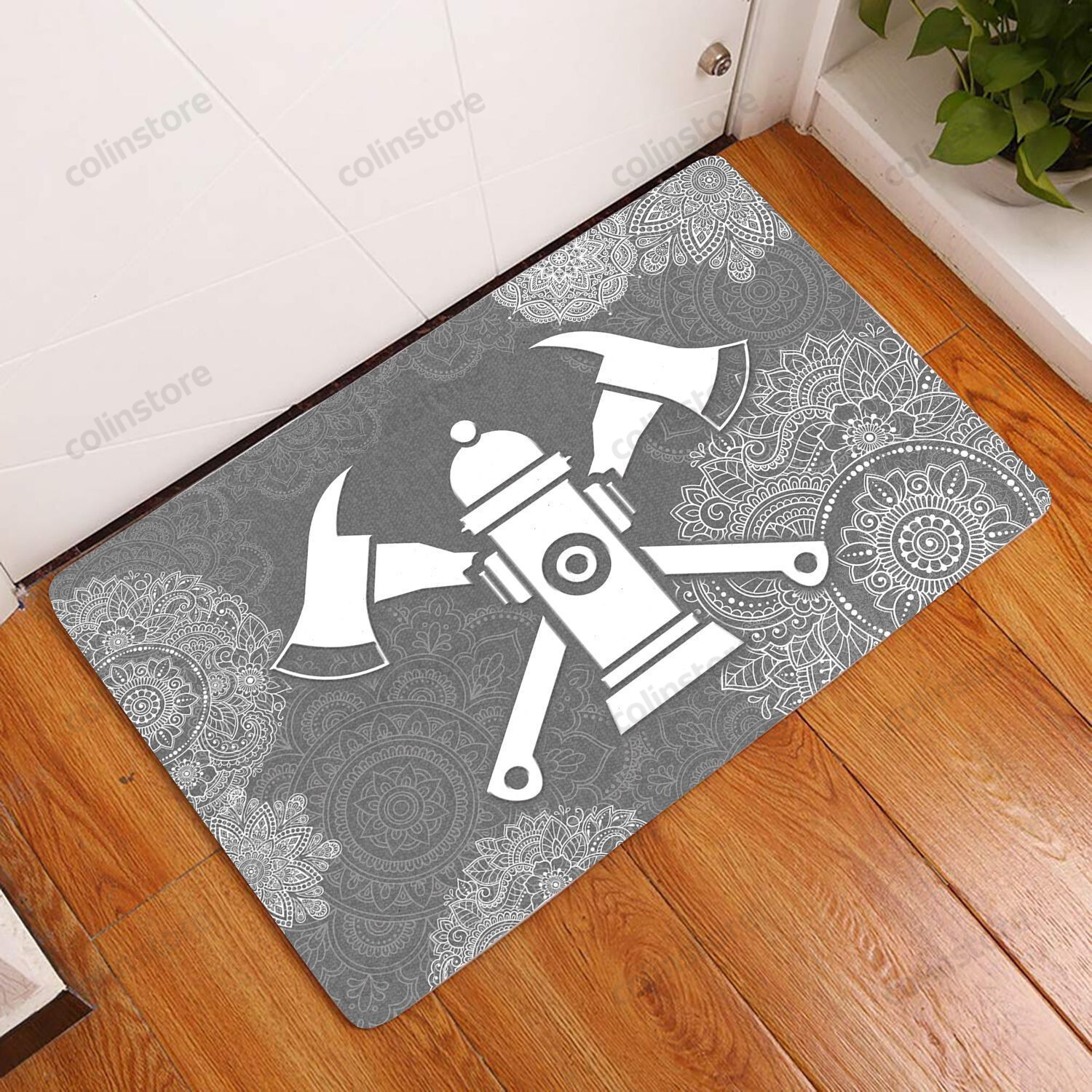 Amazing Firefighter Doormat Welcome Mat