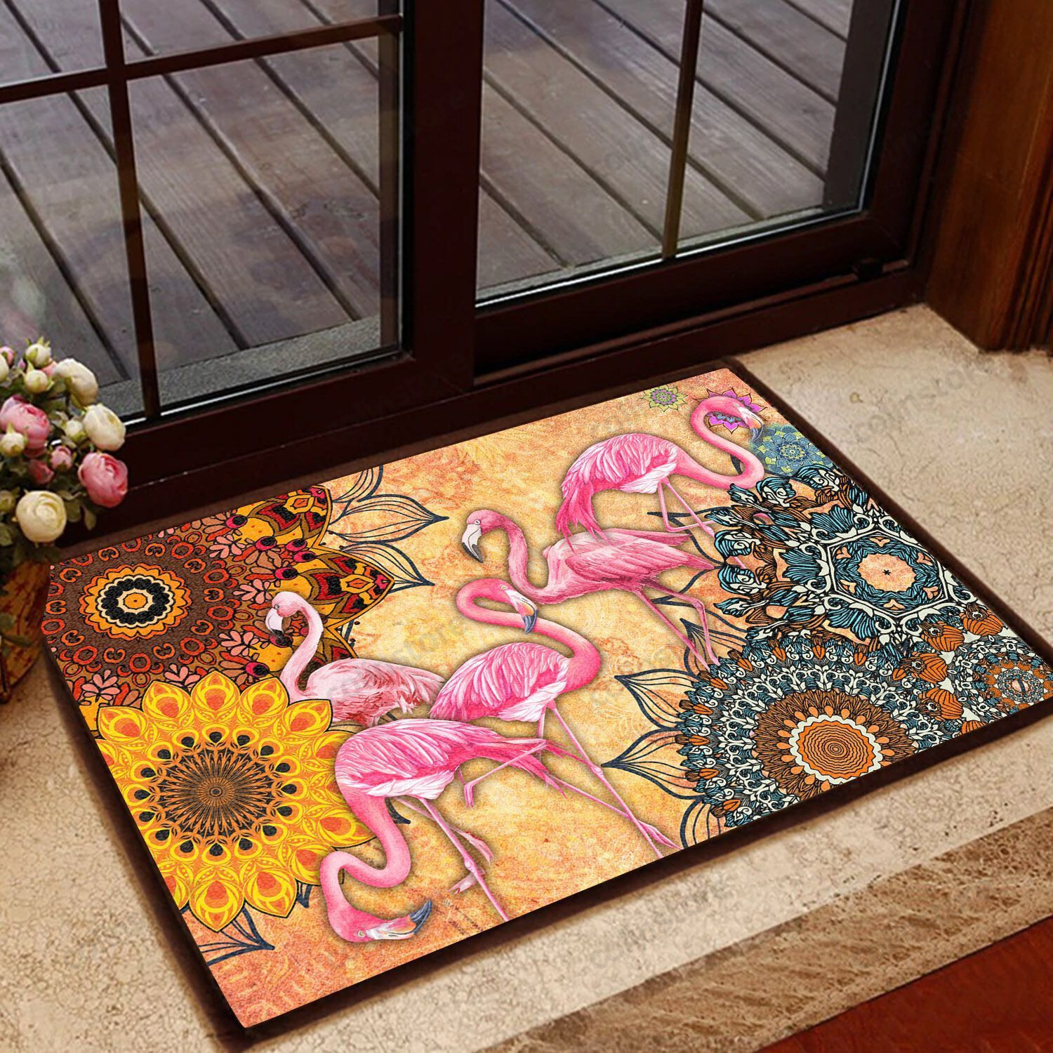 Amazing Flamingo Doormat Welcome Mat